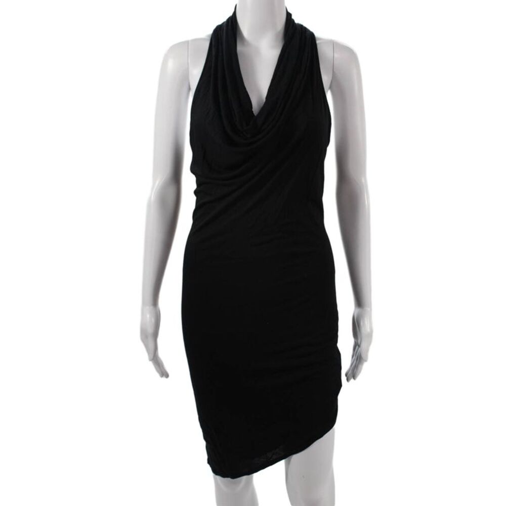 Helmut Womens Bodycon Tank Dress Black Sleeveless Designer Size 0P